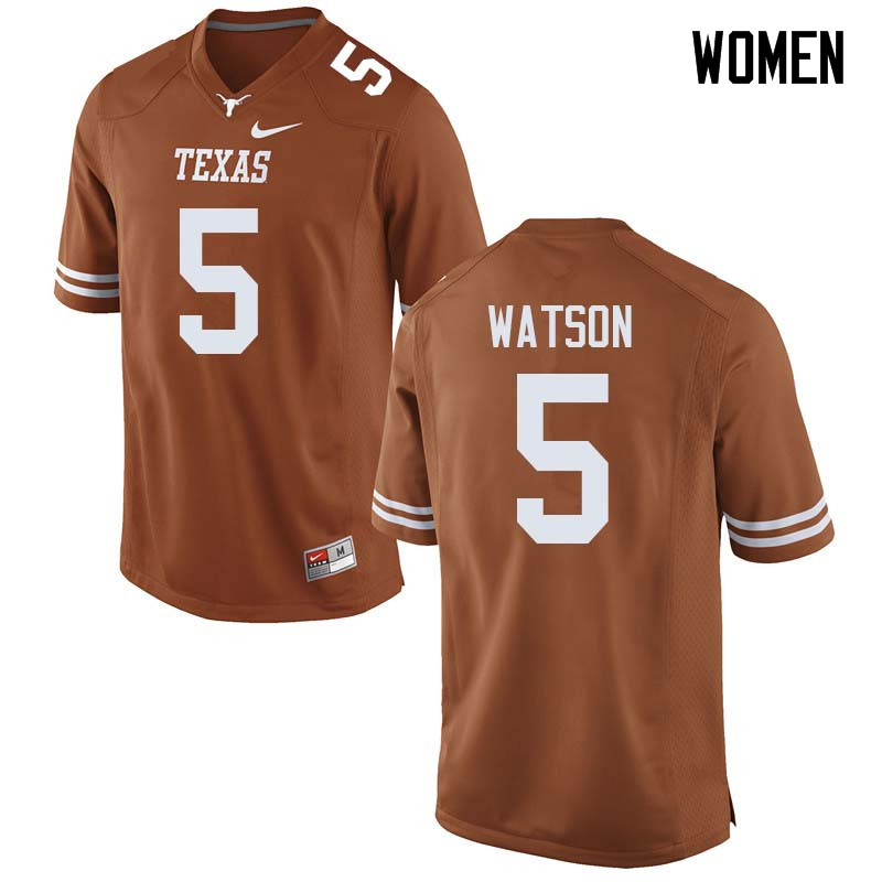 Women #5 Tre Watson Texas Longhorns College Football Jerseys Sale-Orange